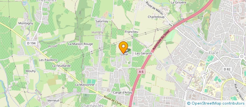 localisation de l'entreprise MADAME VANESSA BONNEFIN à CHARNAY-LES-MACON