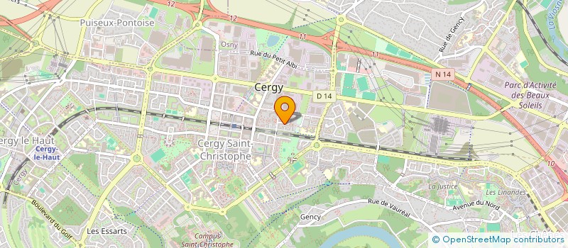 localisation de l'entreprise MADAME VANESSA BONPAPA  CERGY