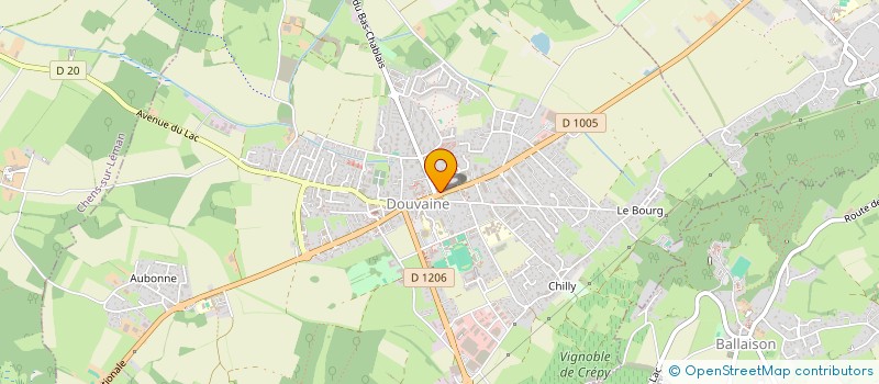 localisation de l'entreprise MADAME VANESSA BORRUEL  DOUVAINE