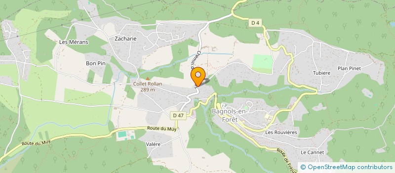 localisation de l'entreprise MADAME VANESSA BOTTELLI  BAGNOLS-EN-FORET