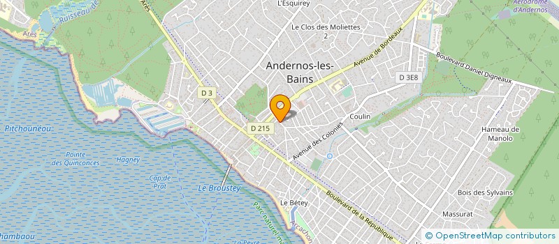 localisation de l'entreprise MADAME VANESSA BOUCRAULT à ANDERNOS-LES-BAINS