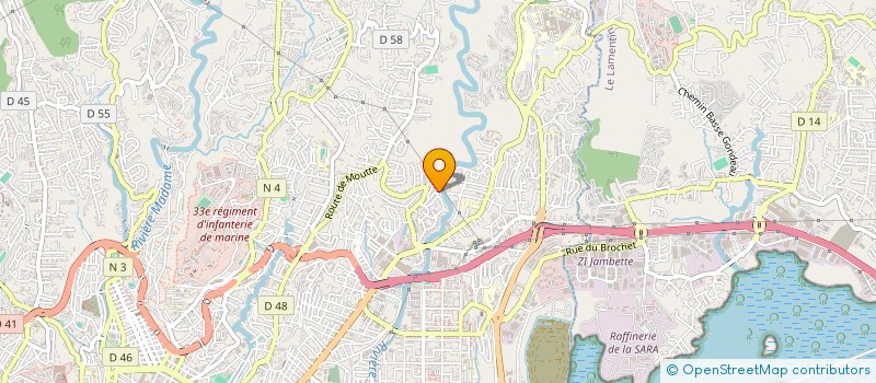 localisation de l'entreprise MADAME VANESSA BOURGEON  FORT DE FRANCE