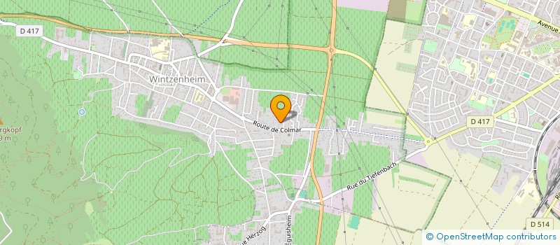 localisation de l'entreprise MADAME VANESSA BOURLIER  WINTZENHEIM
