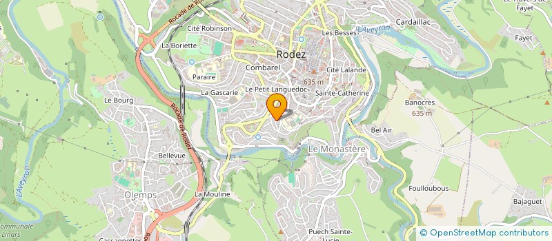 localisation de l'entreprise MADAME VANESSA BOUTEILLE  RODEZ