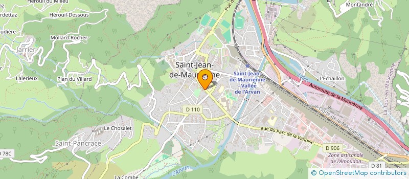 localisation de l'entreprise MADAME VANESSA BOUZET à SAINT-JEAN-DE-MAURIENNE