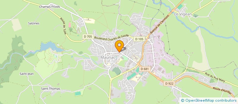localisation de l'entreprise MADAME VANESSA BRAJOUX à MAURIAC