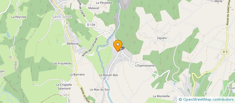 localisation de l'entreprise MADAME VANESSA BRAUGE  VOUTEZAC