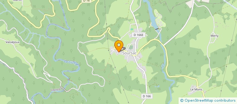 localisation de l'entreprise MADAME VANESSA BROUSSOLLE  SOURSAC