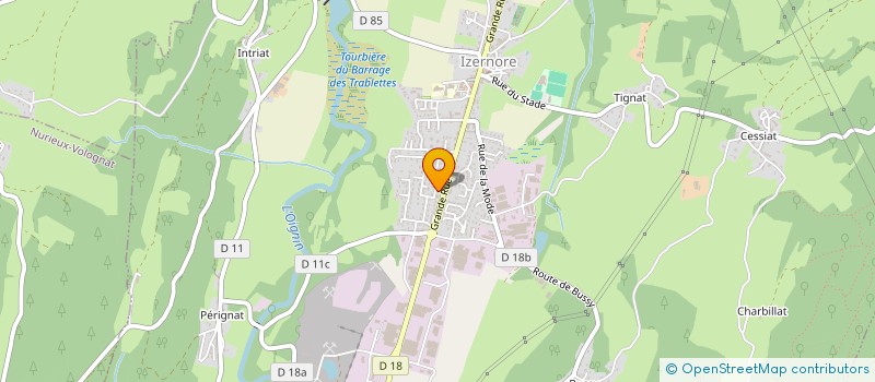 localisation de l'entreprise MADAME VANESSA CABRAL  IZERNORE