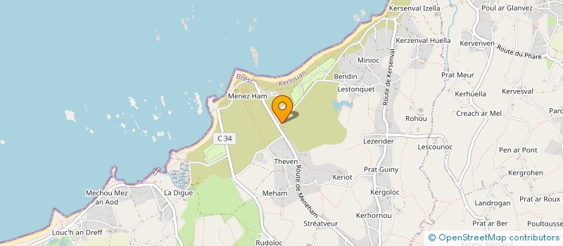 localisation de l'entreprise MADAME VANESSA CAILLON  KERLOUAN