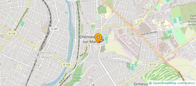 localisation de l'entreprise MADAME VANESSA CALOTTE à CHENNEVIERES-SUR-MARNE