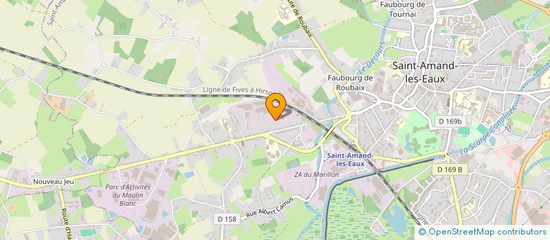 localisation de l'entreprise MADAME VANESSA CAMPISTRON  ST AMAND-LES-EAUX