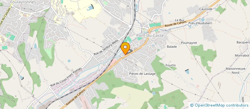 localisation de l'entreprise MADAME VANESSA CASSIN  PONT-DU-CASSE