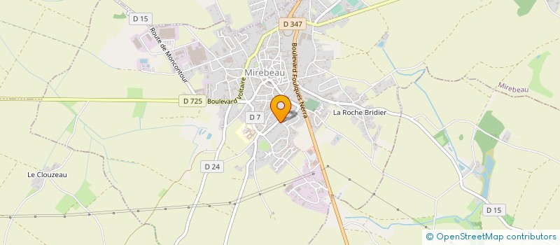 localisation de l'entreprise MADAME VANESSA CHABAUTY  MIREBEAU