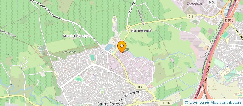 localisation de l'entreprise MADAME VANESSA CHAUVEL  SAINT-ESTEVE