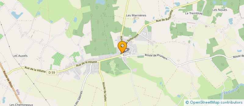 localisation de l'entreprise MADAME VANESSA CHERY  BILLY