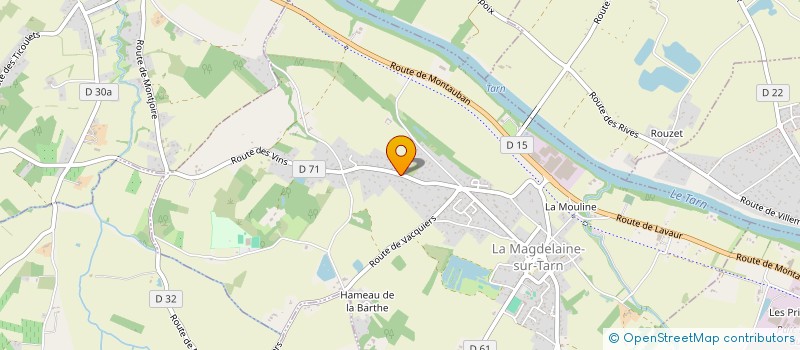 localisation de l'entreprise MADAME VANESSA CHEVAILLIER  LA MAGDELAINE-SUR-TARN