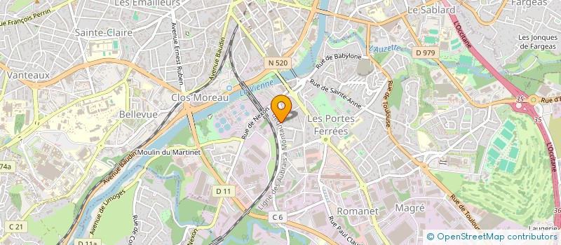 localisation de l'entreprise MADAME VANESSA CHEVALIER à LIMOGES