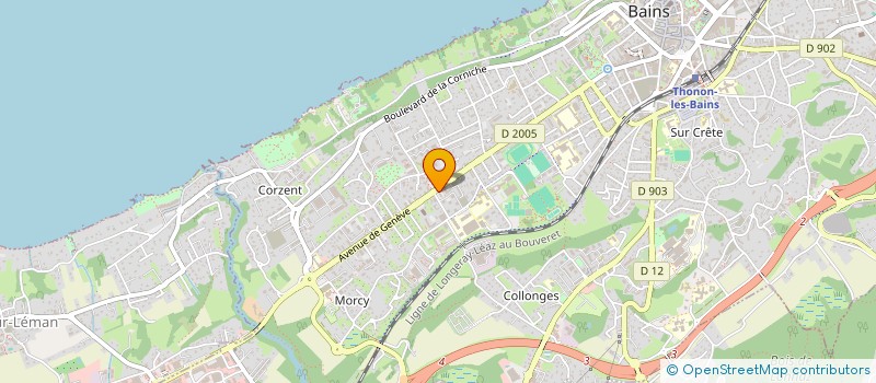 localisation de l'entreprise MADAME VANESSA CHIROUZE à THONON-LES-BAINS