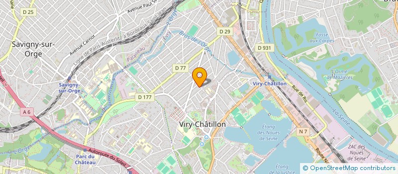 localisation de l'entreprise MADAME VANESSA CHOLOUX  VIRY-CHATILLON