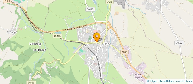 localisation de l'entreprise MADAME VANESSA CIAPPI  LAISSAC-SEVERAC L'EGLISE