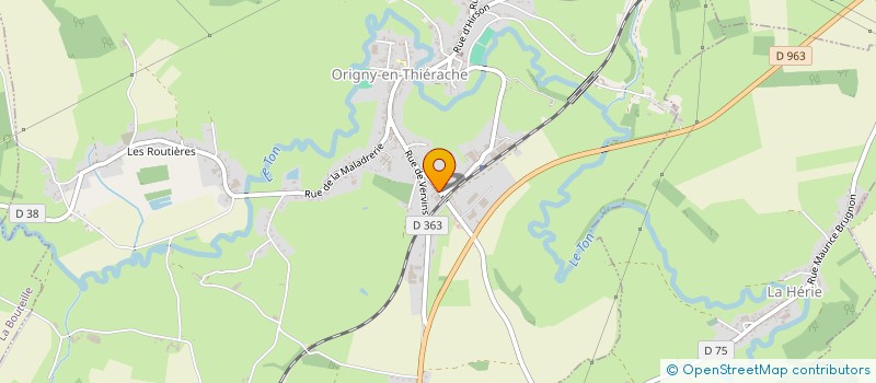 localisation de l'entreprise MADAME VANESSA CLIN  ORIGNY-EN-THIERACHE