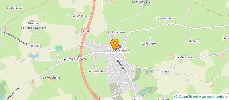 localisation de l'entreprise MADAME VANESSA COLLET  LA BACONNIERE