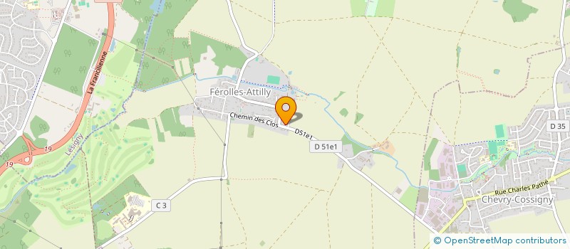 localisation de l'entreprise MADAME VANESSA CORDEAU  FEROLLES-ATTILLY