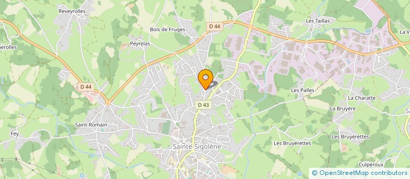 localisation de l'entreprise MADAME VANESSA COSBY  SAINTE-SIGOLENE