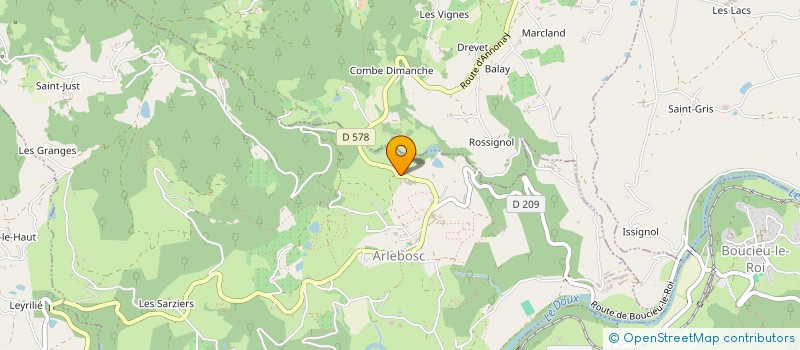 localisation de l'entreprise MADAME VANESSA COSTET  ARLEBOSC