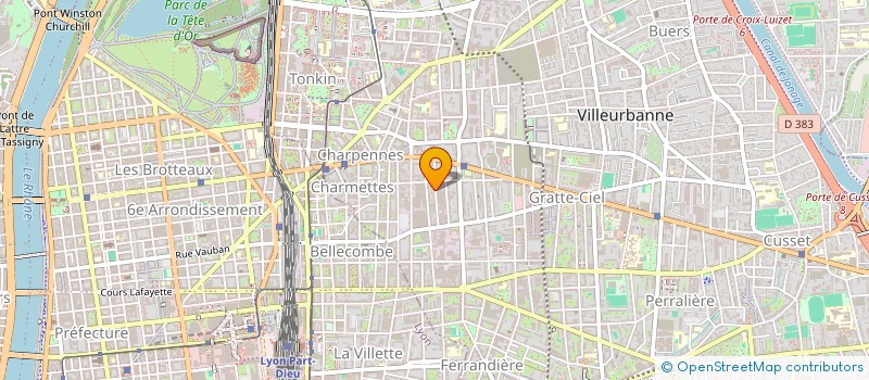 localisation de l'entreprise MADAME VANESSA COUARD  VILLEURBANNE