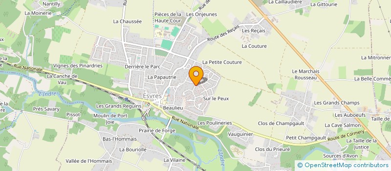 localisation de l'entreprise MADAME VANESSA CROCHARD à ESVRES