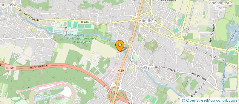 localisation de l'entreprise MADAME VANESSA DA SILVA GAMA  LINAS