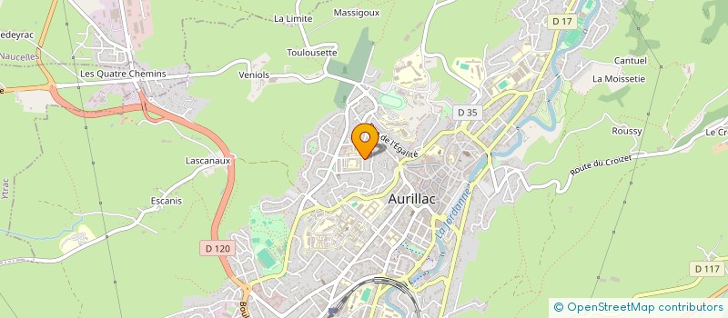 localisation de l'entreprise MADAME VANESSA DALMON à AURILLAC