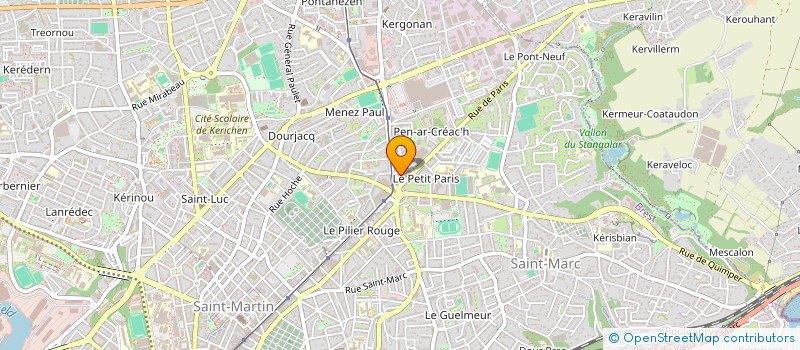 localisation de l'entreprise MADAME VANESSA DAVID  BREST