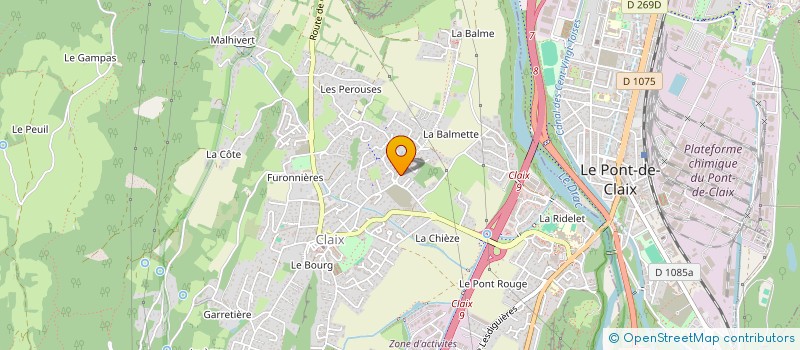 localisation de l'entreprise MADAME VANESSA DAVIDSON  CLAIX