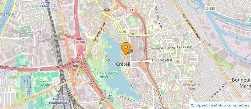 localisation de l'entreprise MADAME VANESSA DECLERCQ  CRETEIL