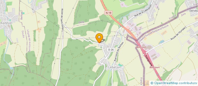 localisation de l'entreprise MADAME VANESSA DEH  LEBETAIN