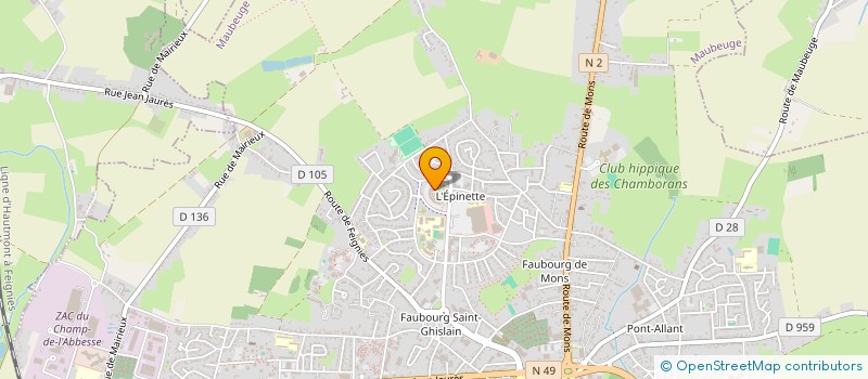 localisation de l'entreprise MADAME VANESSA DELMOTTE  MAUBEUGE