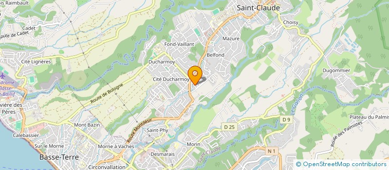 localisation de l'entreprise MADAME VANESSA DERIDE à SAINT-CLAUDE