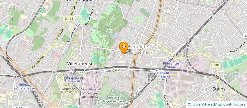 localisation de l'entreprise MADAME VANESSA DEROY à PIERREFITTE-SUR-SEINE