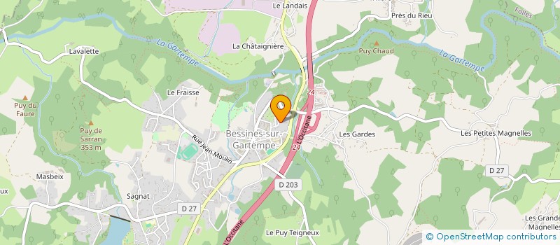 localisation de l'entreprise MADAME VANESSA DESHAYS  BESSINES-SUR-GARTEMPE