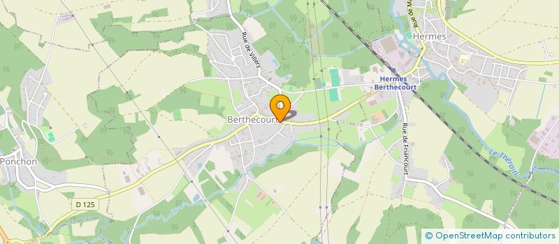 localisation de l'entreprise MADAME VANESSA DHENNIN  BERTHECOURT