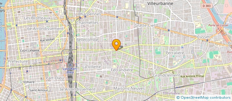 localisation de l'entreprise MADAME VANESSA DI FILIPPO  VILLEURBANNE