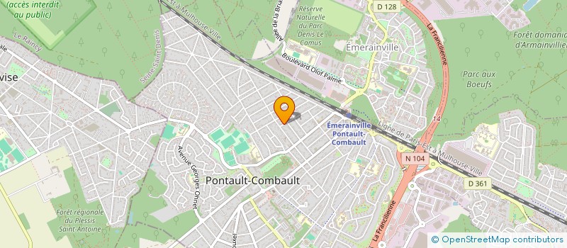 localisation de l'entreprise MADAME VANESSA DO CARMO FONSECA à PONTAULT-COMBAULT