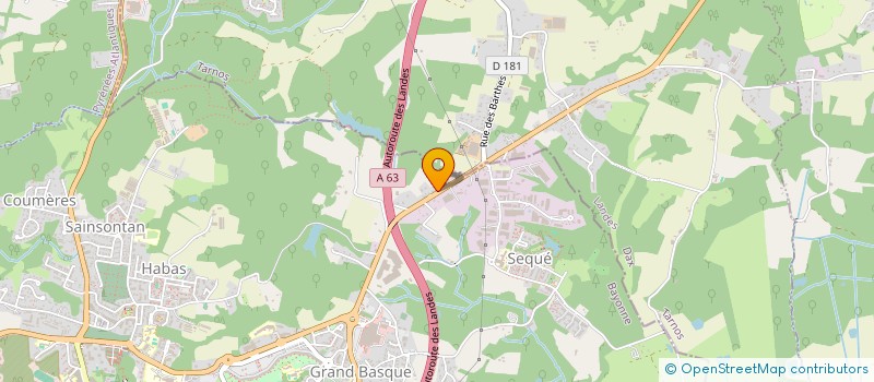 localisation de l'entreprise MADAME VANESSA DOS SANTOS à BAYONNE