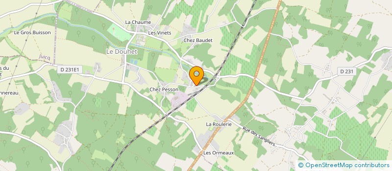 localisation de l'entreprise MADAME VANESSA DOUBLET  LE DOUHET