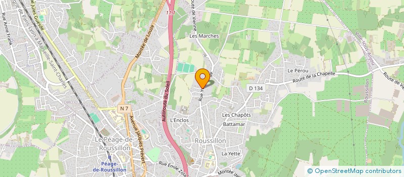 localisation de l'entreprise MADAME VANESSA DUBOIS  ROUSSILLON