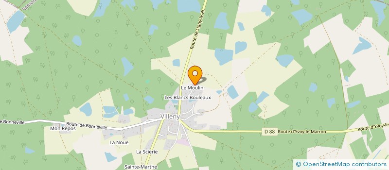 localisation de l'entreprise MADAME VANESSA DUBOIS  VILLENY