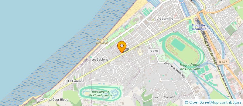 localisation de l'entreprise MADAME VANESSA DUBREZ  DEAUVILLE